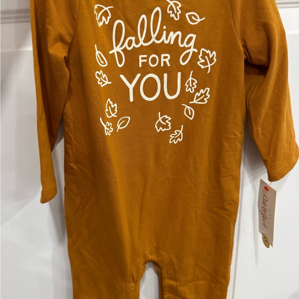 Cat & Jack Kids' Brown One Piece Footie